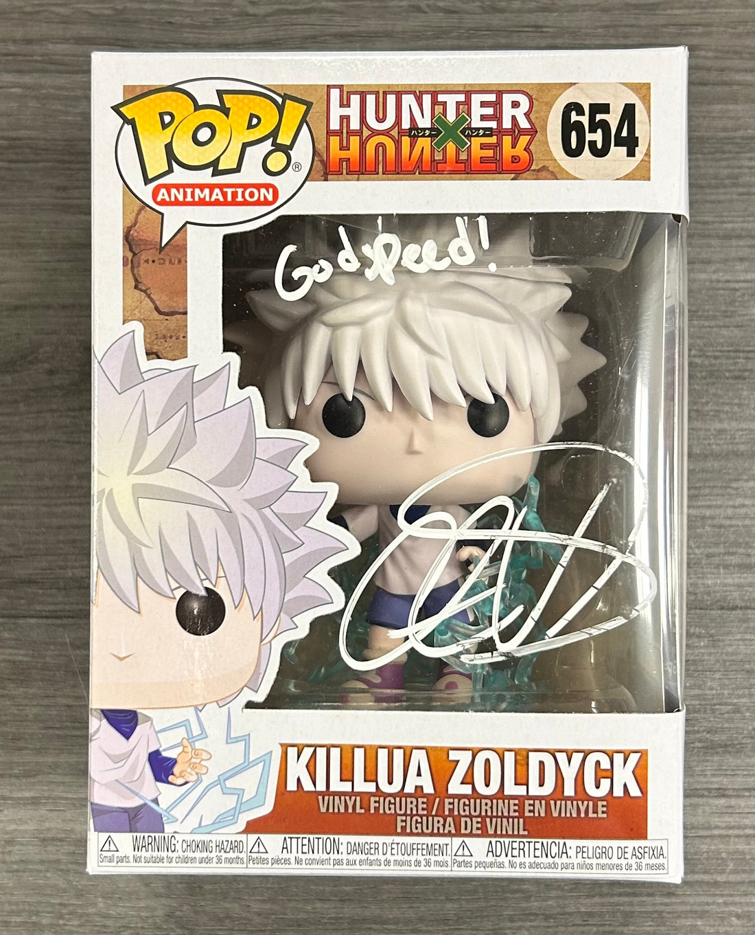 Signed Killua Zoldyck Vinyl Funko Pop 654